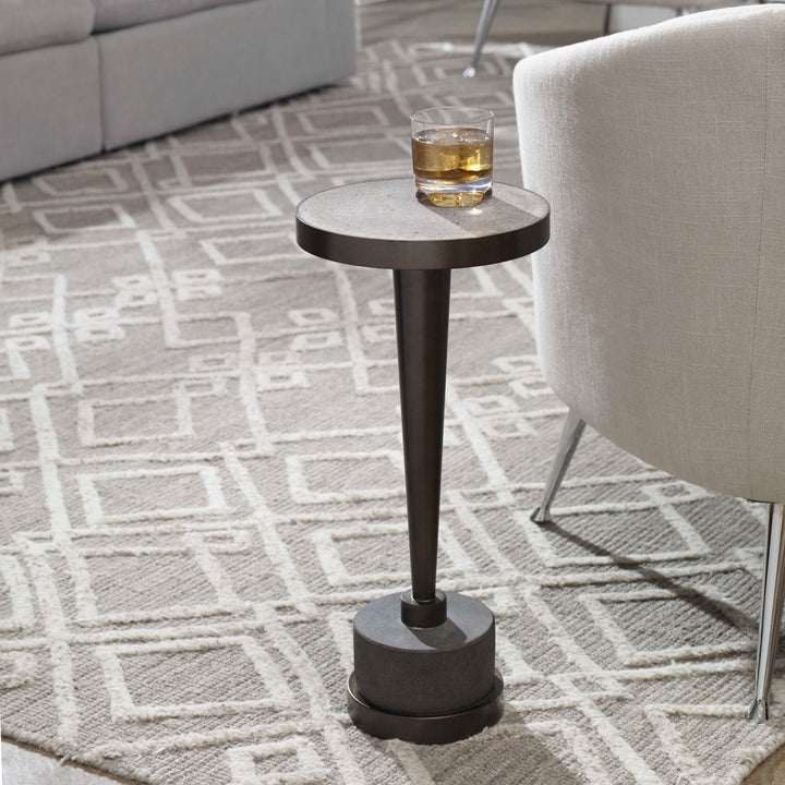 American Home Furniture Uttermost Masika Bronze Accent Table
