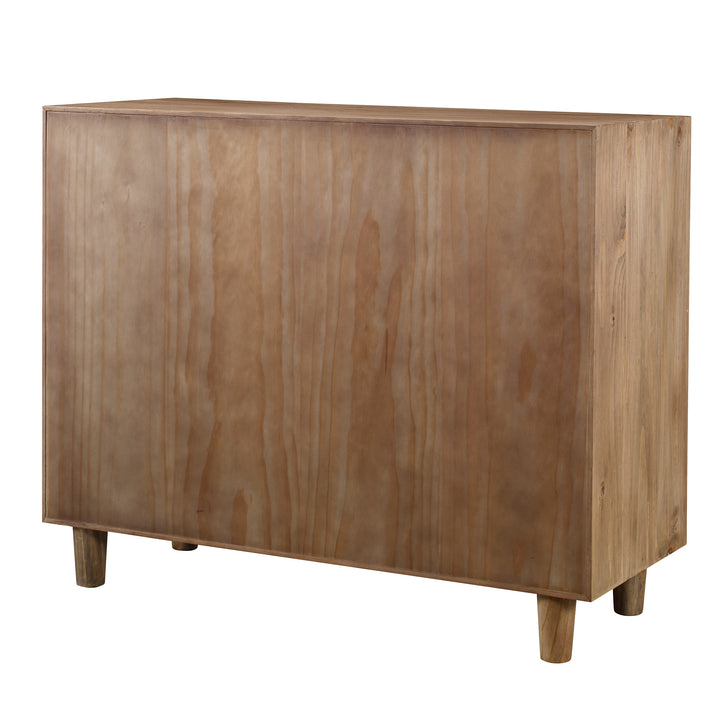 American Home Furniture Uttermost Crawford Light Oak Accent Sideboard