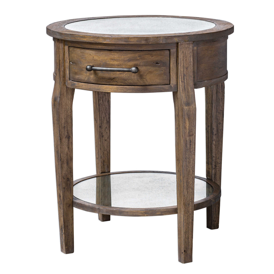 American Home Furniture Uttermost Raelynn Wood Lamp Table