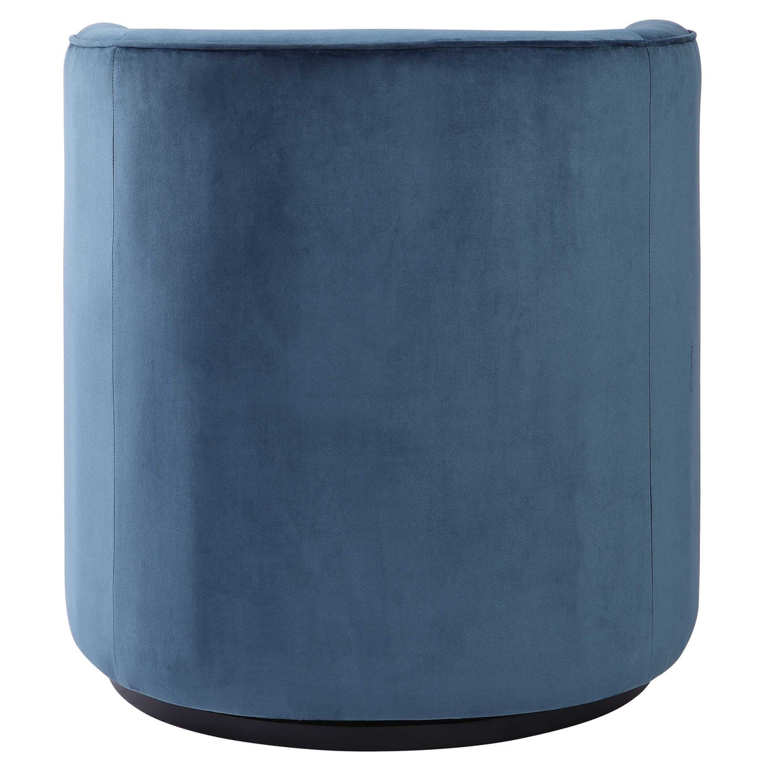 American Home Furniture Uttermost Mallorie Blue Swivel Chair