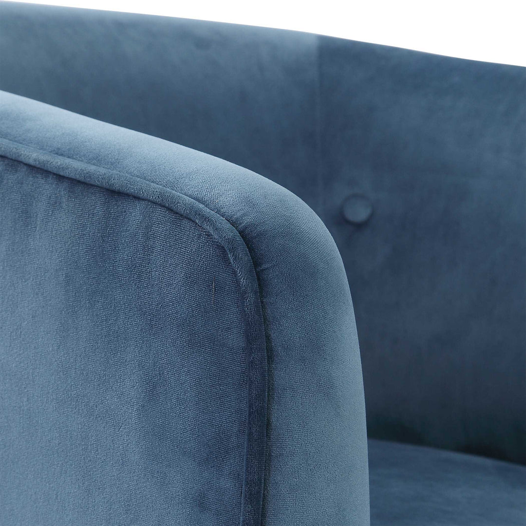 American Home Furniture Uttermost Mallorie Blue Swivel Chair