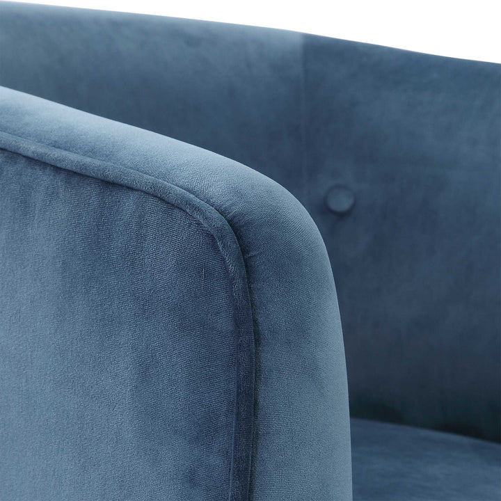 American Home Furniture Uttermost Mallorie Blue Swivel Chair