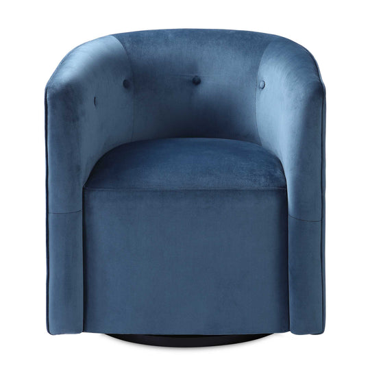American Home Furniture Uttermost Mallorie Blue Swivel Chair