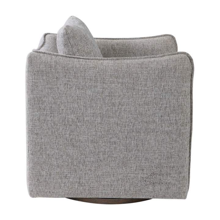 American Home Furniture Uttermost Corben Gray Swivel Chair