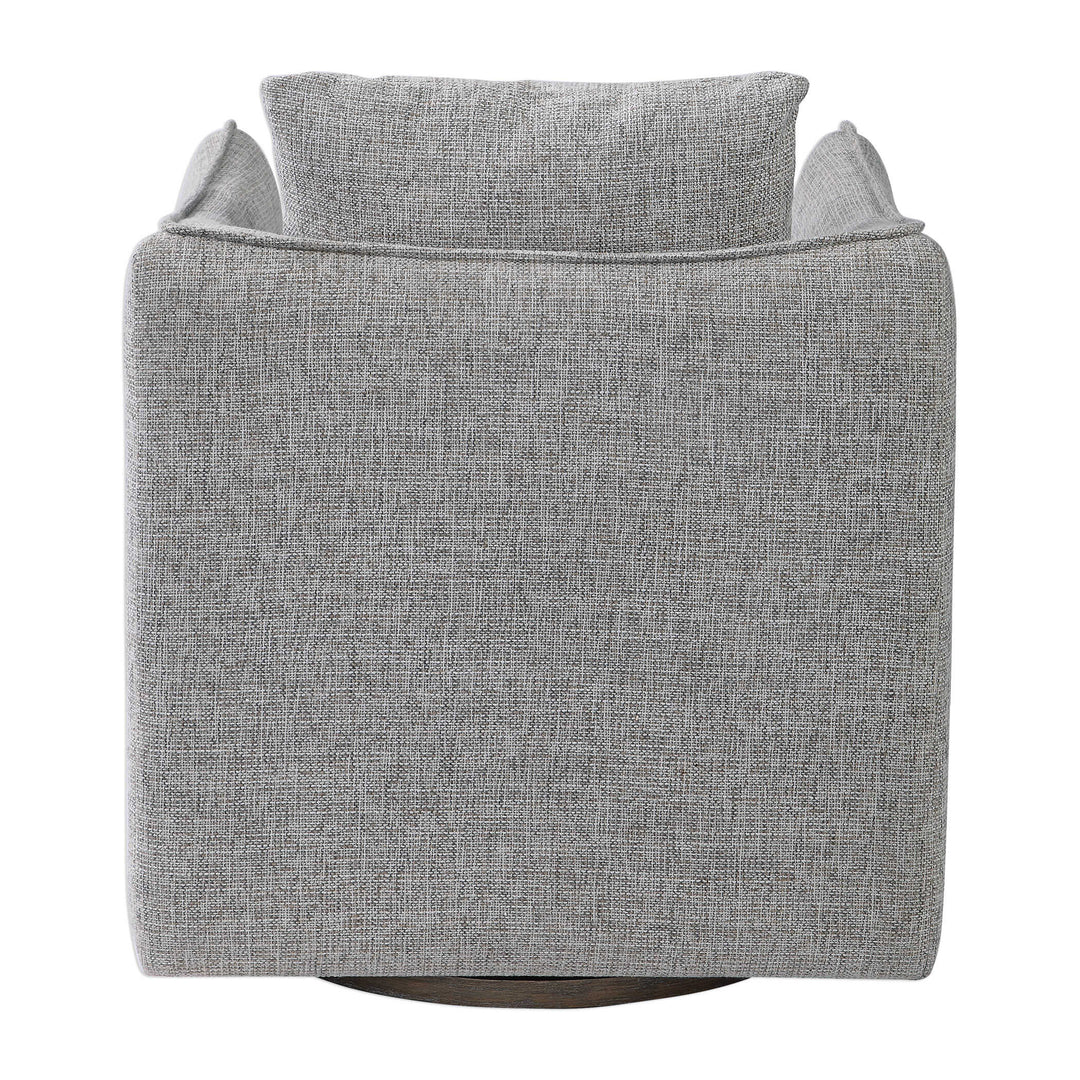 American Home Furniture Uttermost Corben Gray Swivel Chair