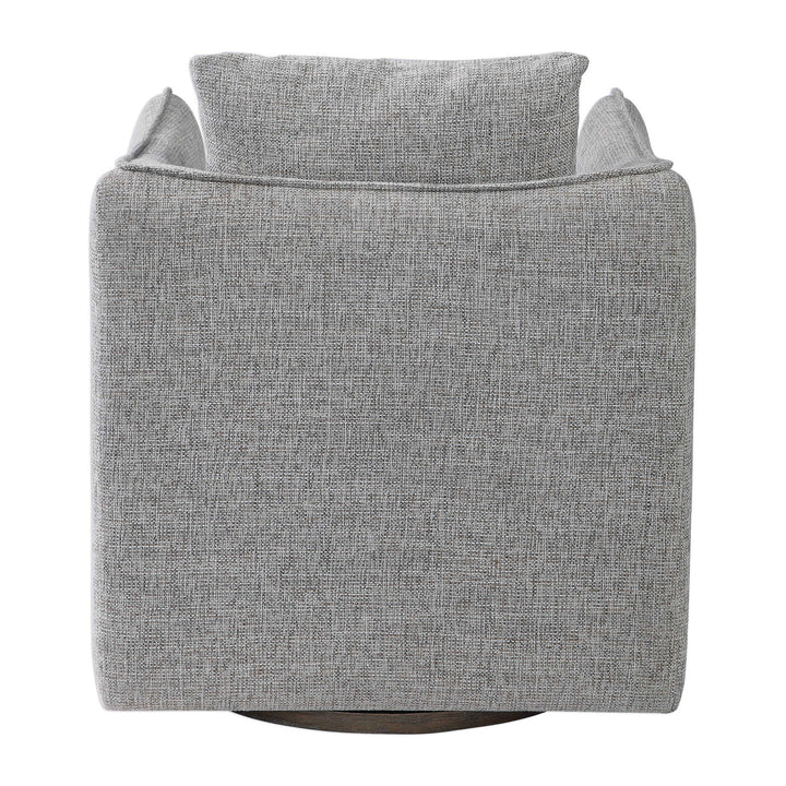 American Home Furniture Uttermost Corben Gray Swivel Chair