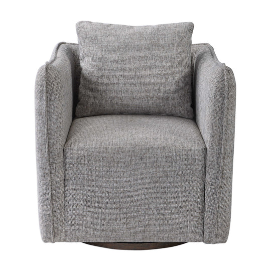 American Home Furniture Uttermost Corben Gray Swivel Chair