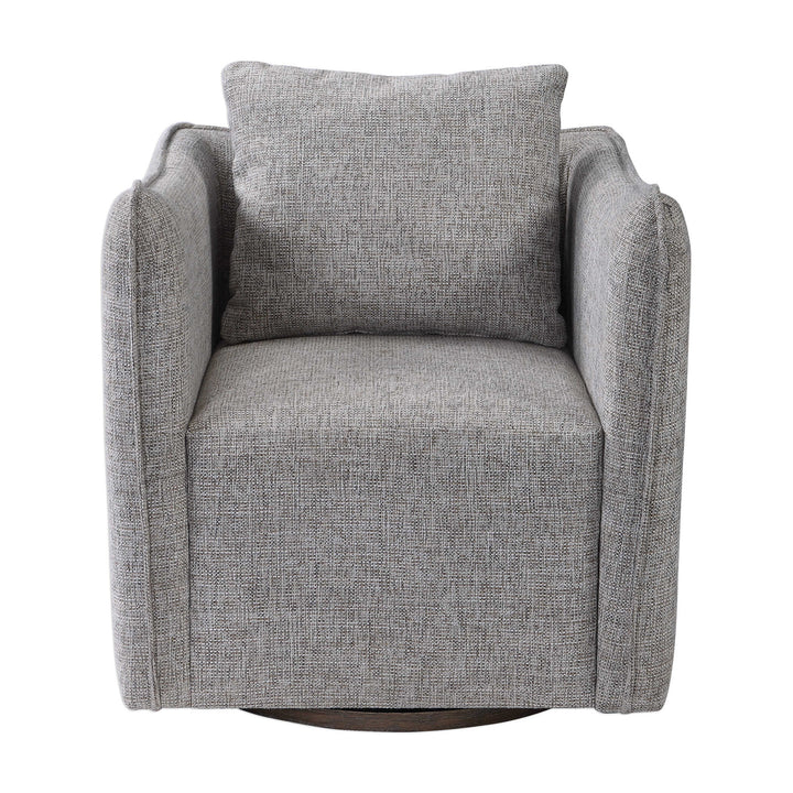American Home Furniture Uttermost Corben Gray Swivel Chair