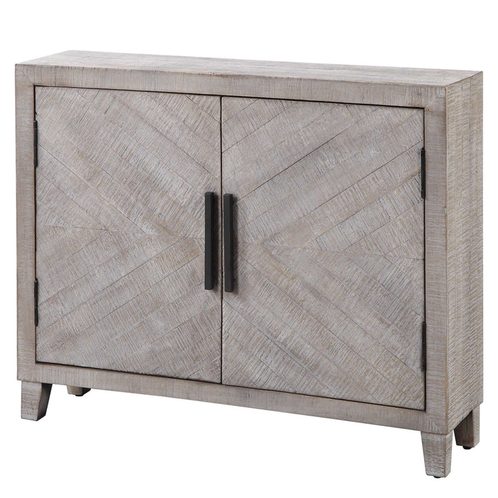 American Home Furniture Uttermost Adalind White Washed Accent Cabinet