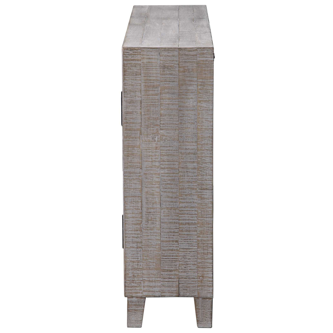 American Home Furniture Uttermost Adalind White Washed Accent Cabinet