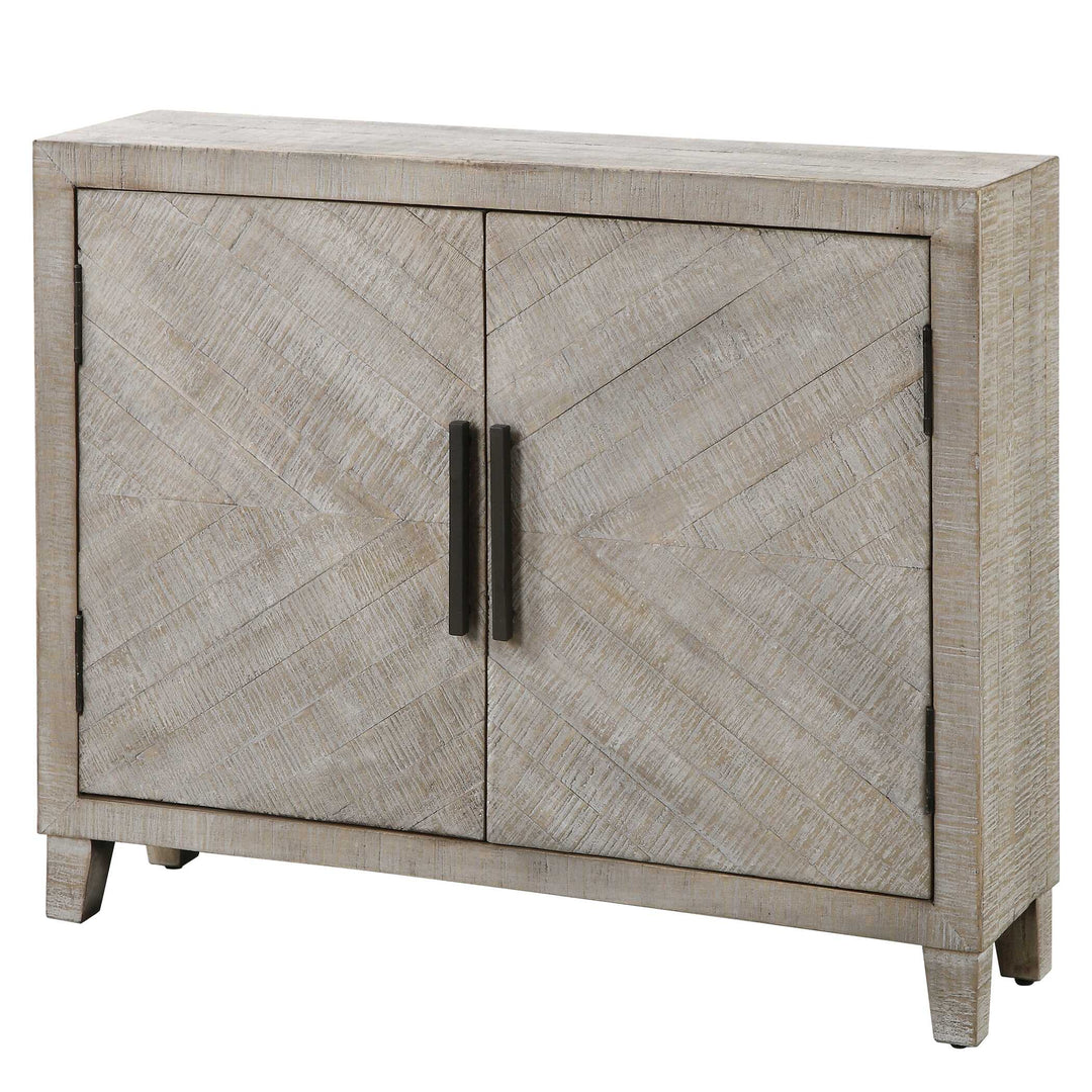 American Home Furniture Uttermost Adalind White Washed Accent Cabinet
