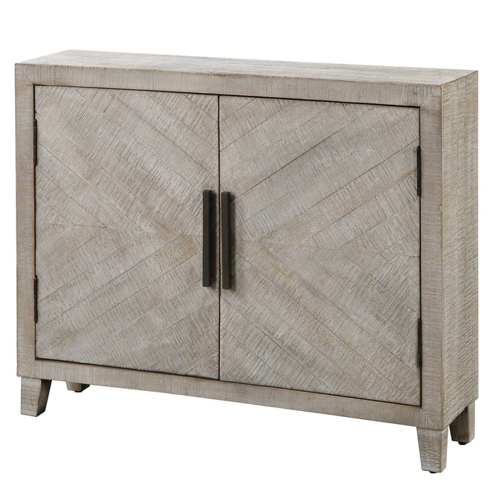 American Home Furniture Uttermost Adalind White Washed Accent Cabinet