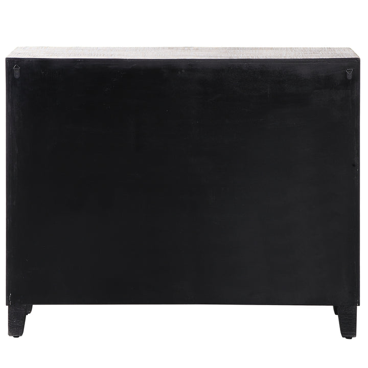 American Home Furniture Uttermost Adalind White Washed Accent Cabinet