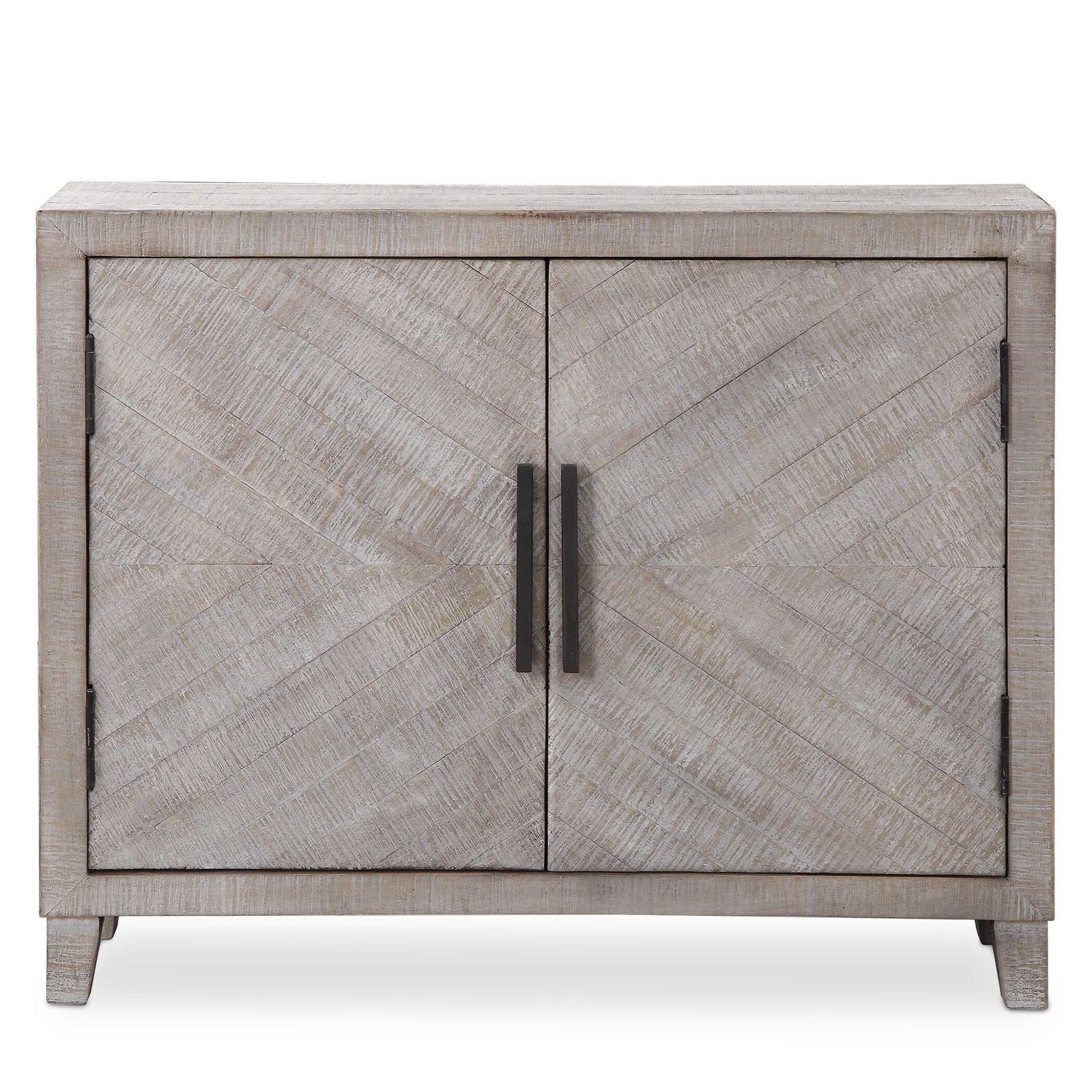 American Home Furniture Uttermost Adalind White Washed Accent Cabinet