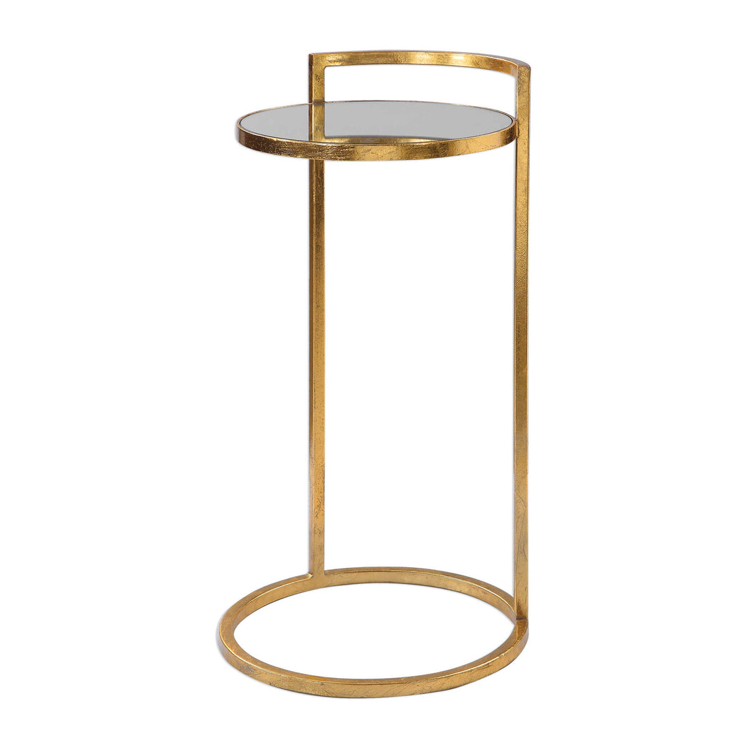 American Home Furniture Uttermost Cailin Gold Accent Table
