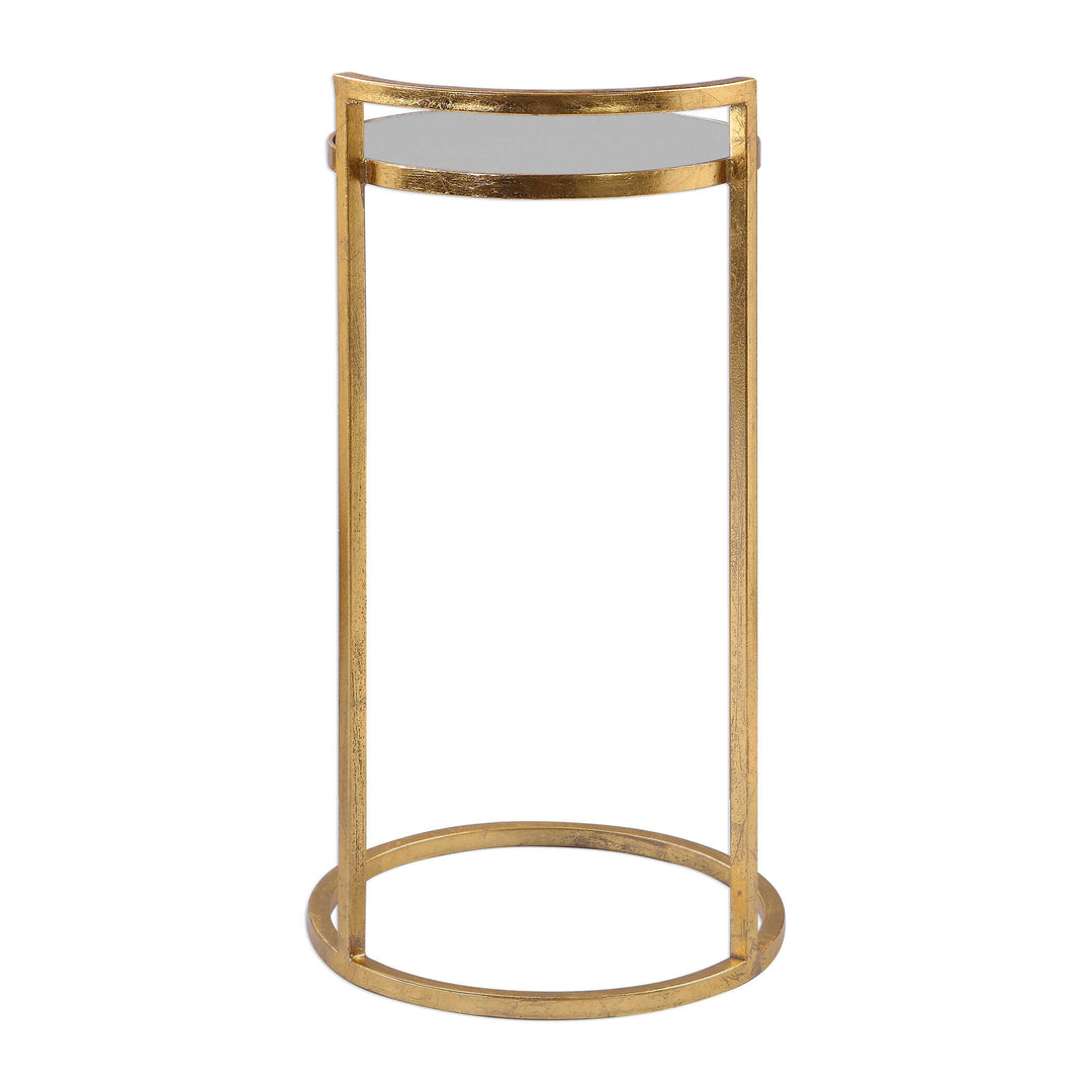 American Home Furniture Uttermost Cailin Gold Accent Table