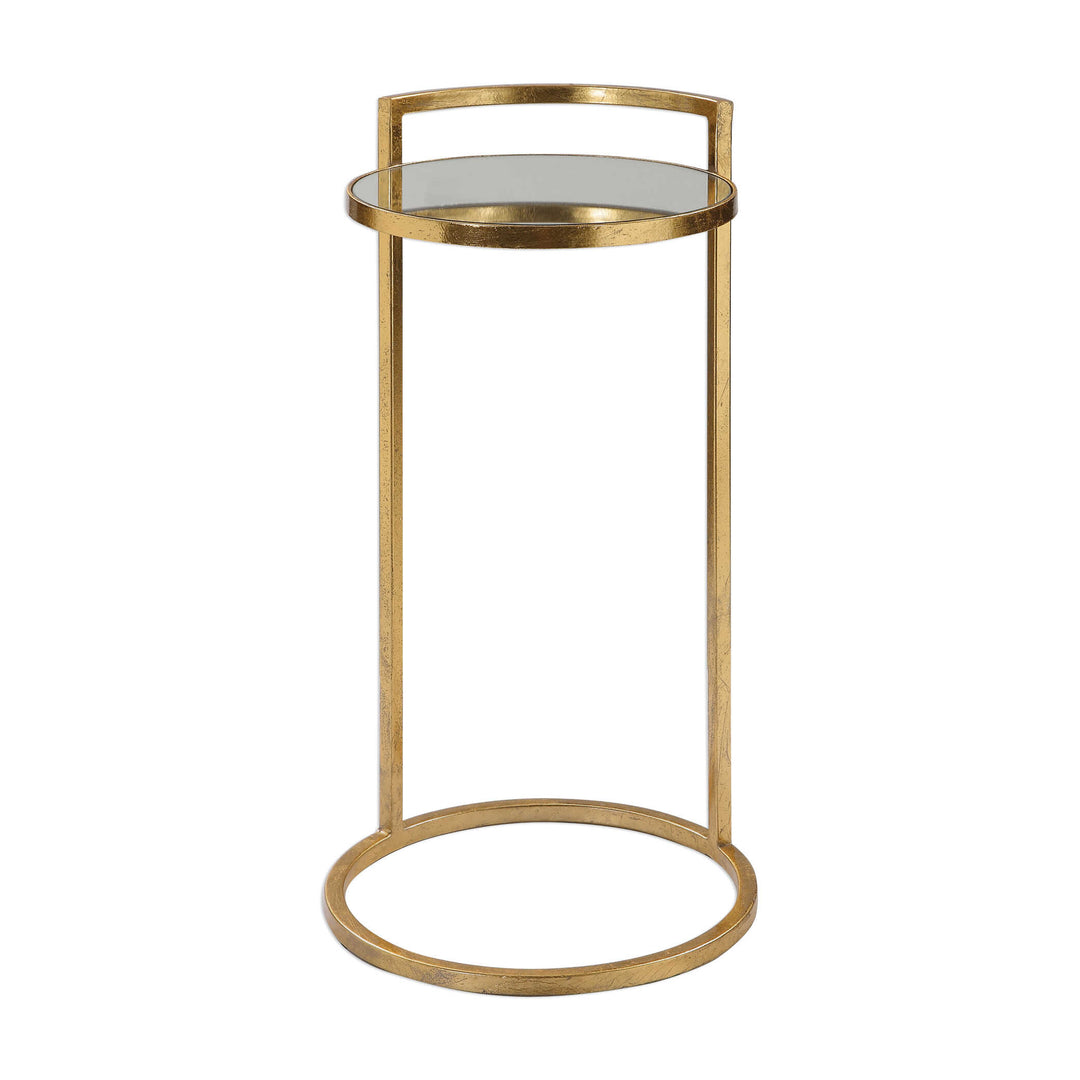 American Home Furniture Uttermost Cailin Gold Accent Table