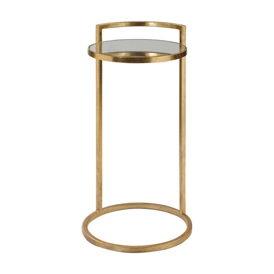 American Home Furniture Uttermost Cailin Gold Accent Table