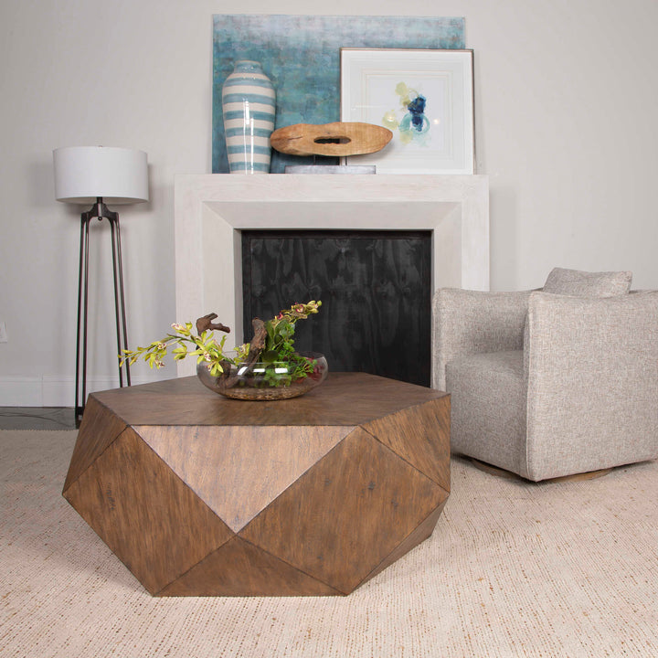 American Home Furniture Uttermost Volker Honey Coffee Table