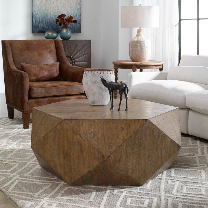 American Home Furniture Uttermost Volker Honey Coffee Table