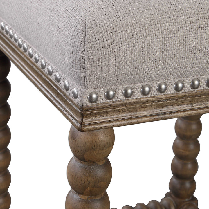 American Home Furniture Uttermost Pryce Wooden Counter Stool