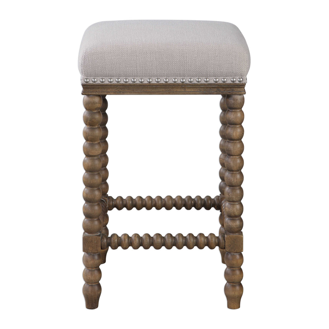 American Home Furniture Uttermost Pryce Wooden Counter Stool
