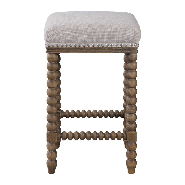 American Home Furniture Uttermost Pryce Wooden Counter Stool