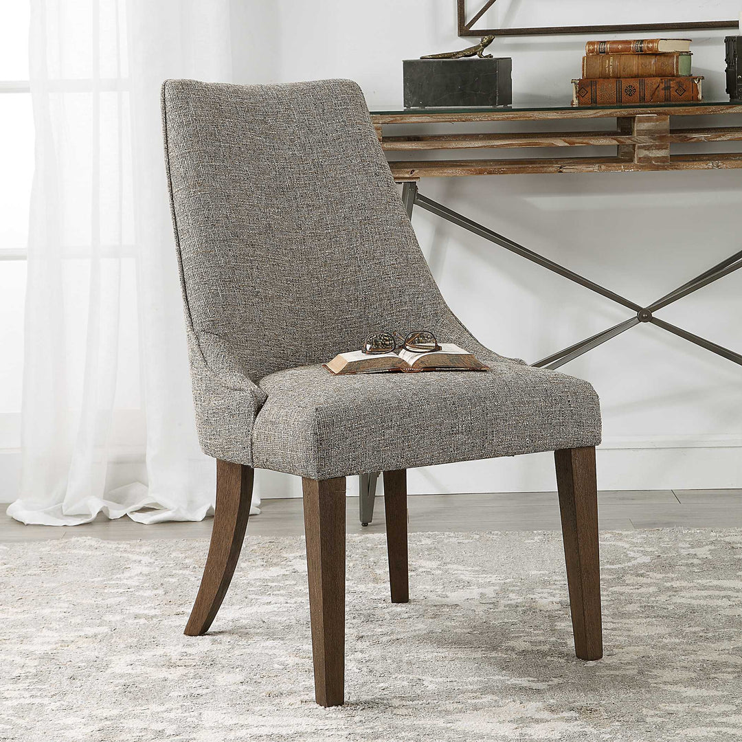 American Home Furniture Uttermost Daxton Earth Tone Armless Chair Set of 2