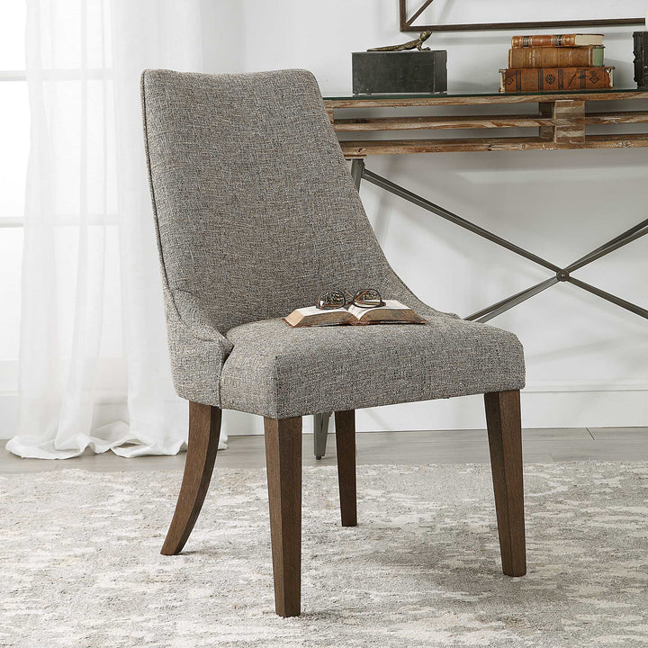 American Home Furniture Uttermost Daxton Earth Tone Armless Chair Set of 2