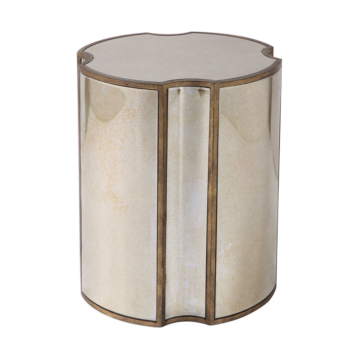 American Home Furniture Uttermost Harlow Mirrored Accent Table