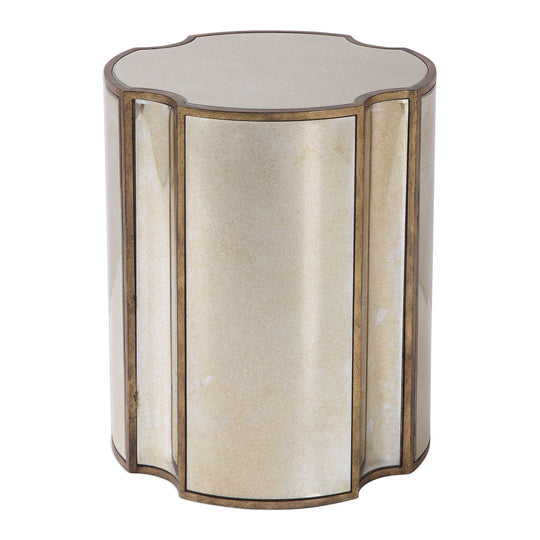 American Home Furniture Uttermost Harlow Mirrored Accent Table