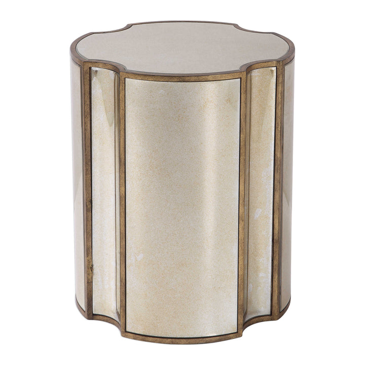 American Home Furniture Uttermost Harlow Mirrored Accent Table