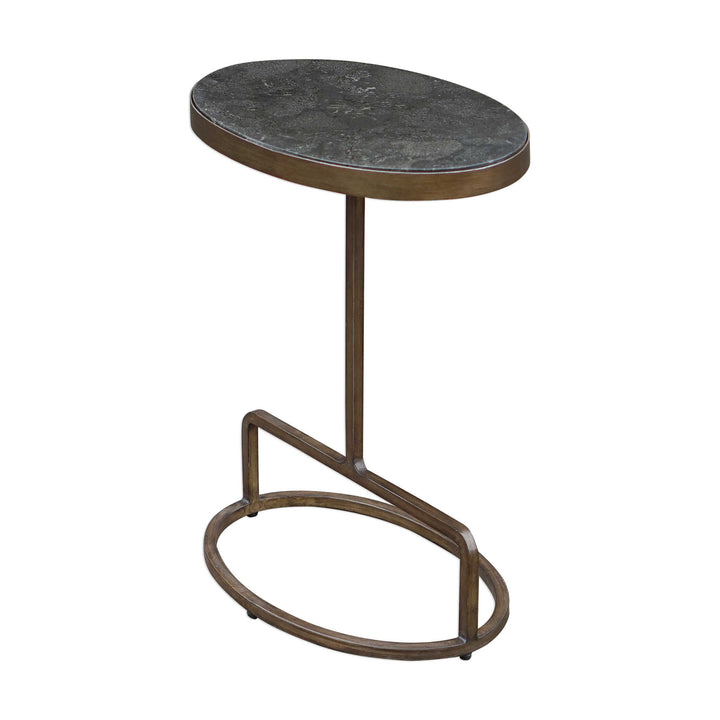 American Home Furniture Uttermost Jessenia Stone Accent Table