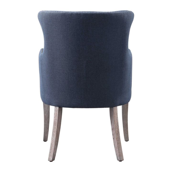 American Home Furniture Uttermost Yareena Blue Wing Chair