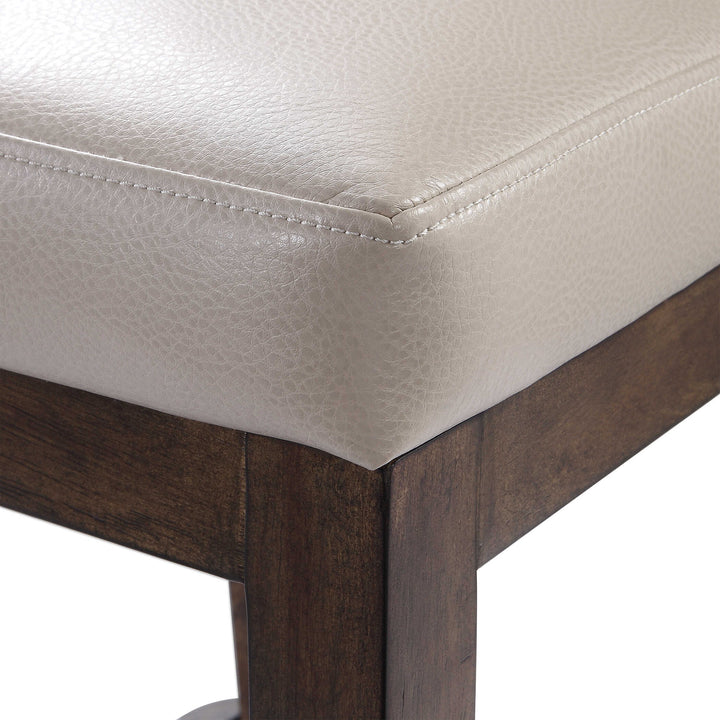 American Home Furniture Uttermost Purcell Leather Counter Stool