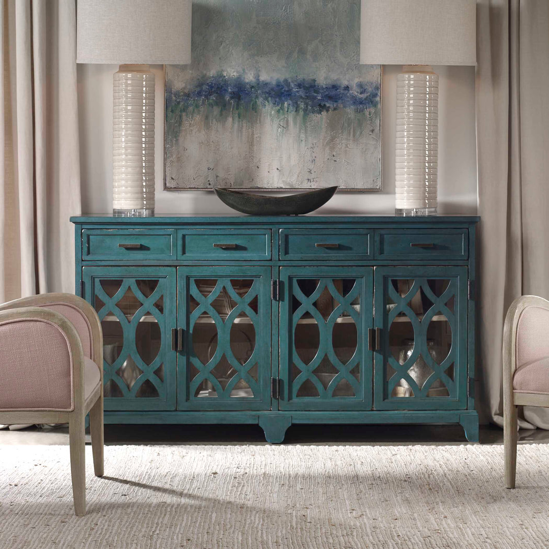 American Home Furniture Uttermost Oksana Wooden Credenza