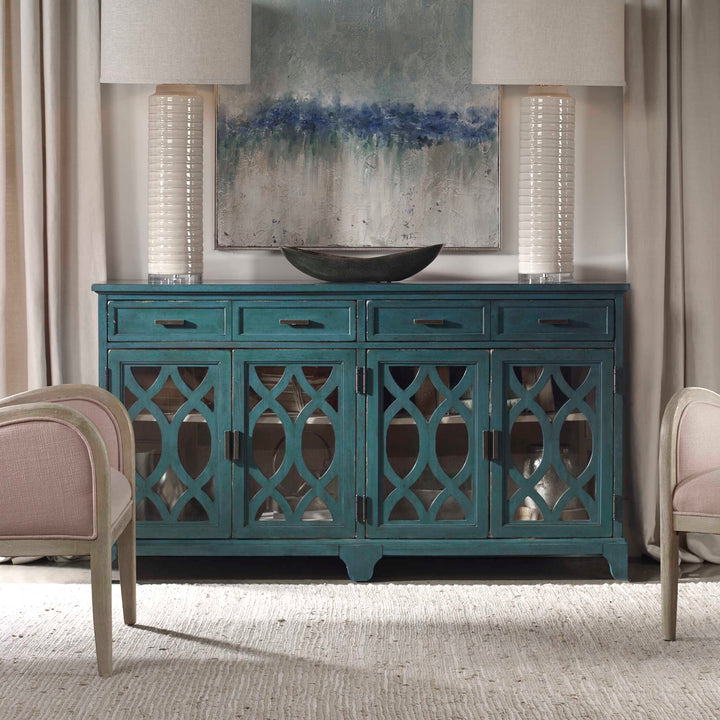 American Home Furniture Uttermost Oksana Wooden Credenza