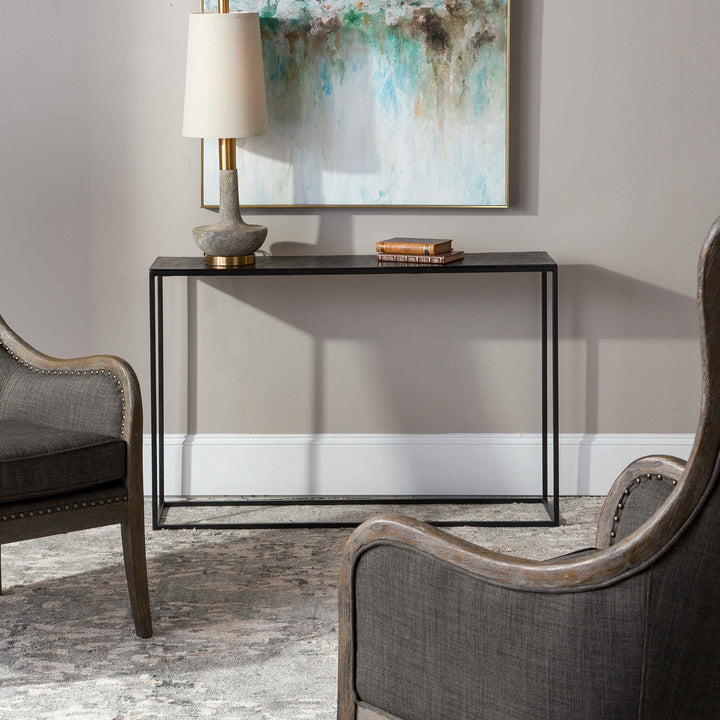 American Home Furniture Uttermost Coreene Industrial Console Table