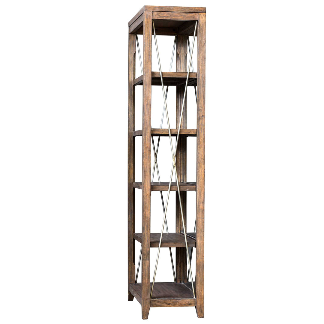 American Home Furniture Uttermost Delancey Weathered Oak Etagere