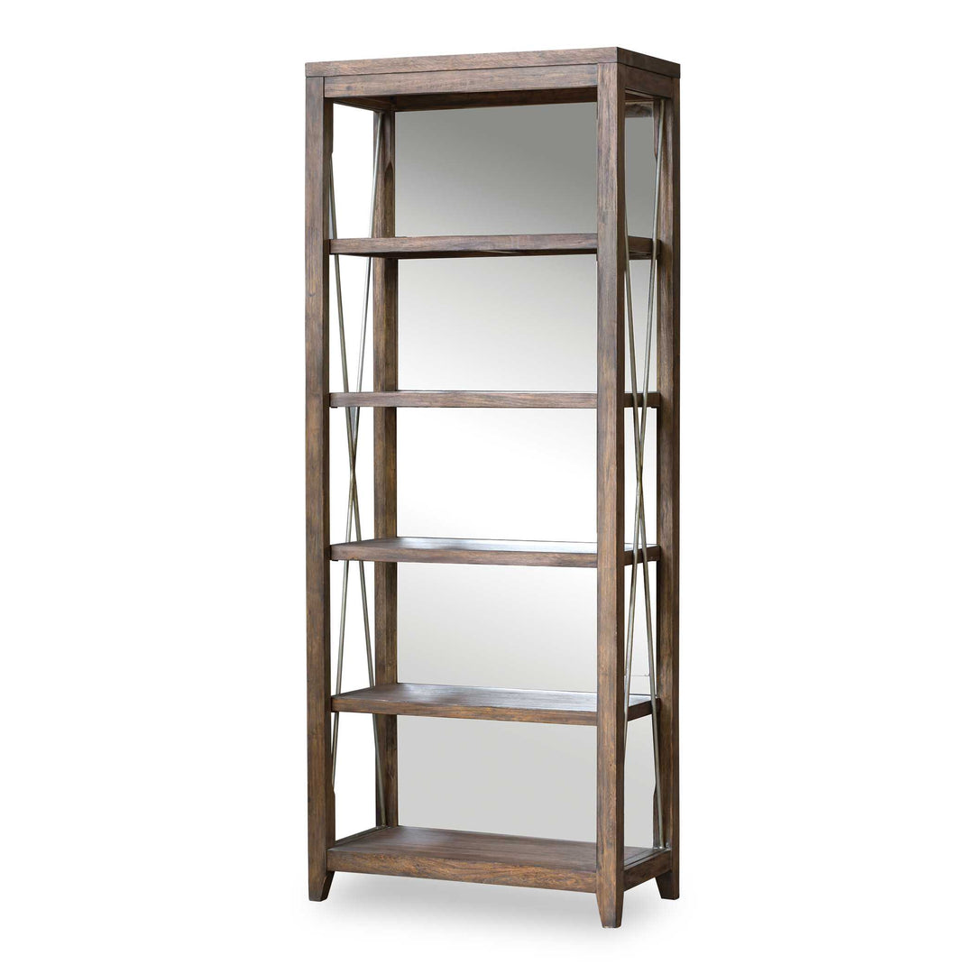American Home Furniture Uttermost Delancey Weathered Oak Etagere