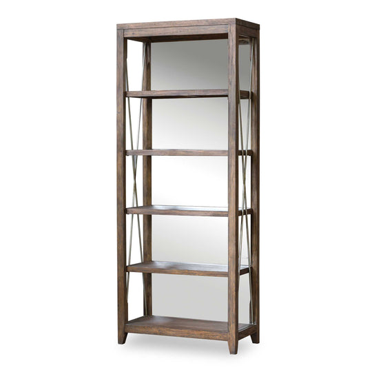 American Home Furniture Uttermost Delancey Weathered Oak Etagere