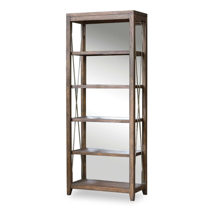 American Home Furniture Uttermost Delancey Weathered Oak Etagere