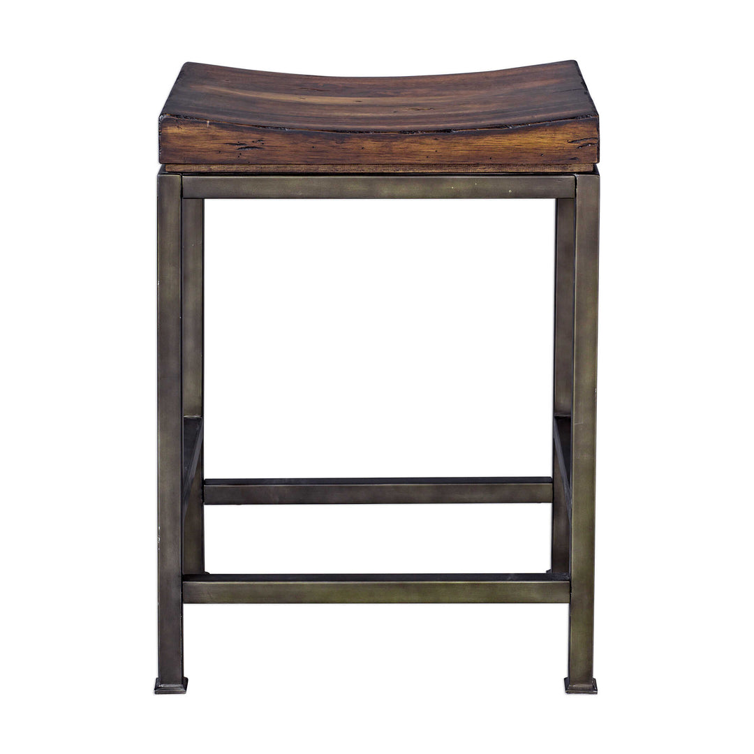 American Home Furniture Uttermost Beck Wood Counter Stool
