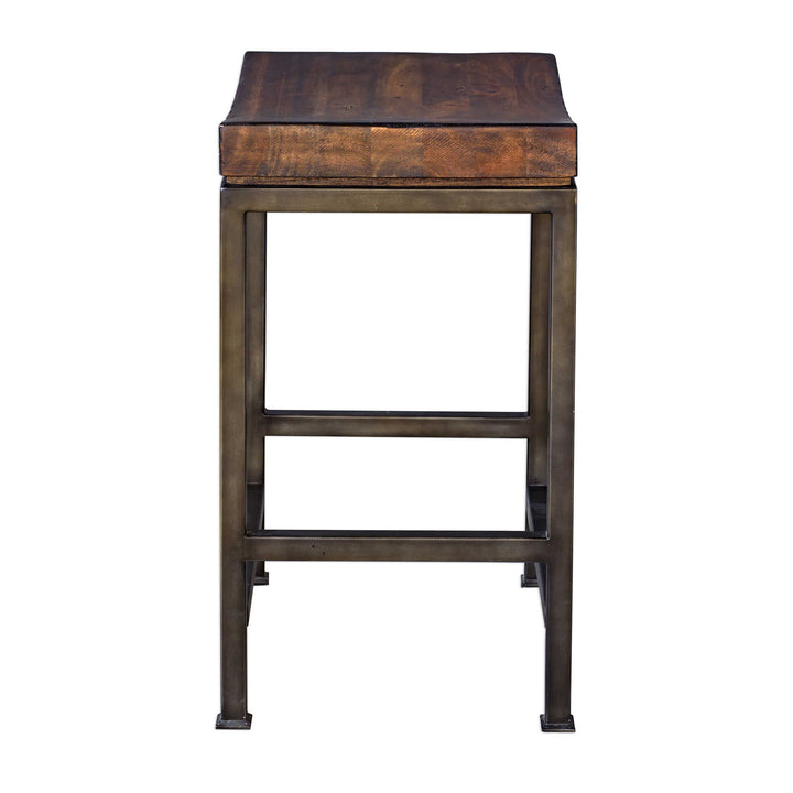 American Home Furniture Uttermost Beck Wood Counter Stool