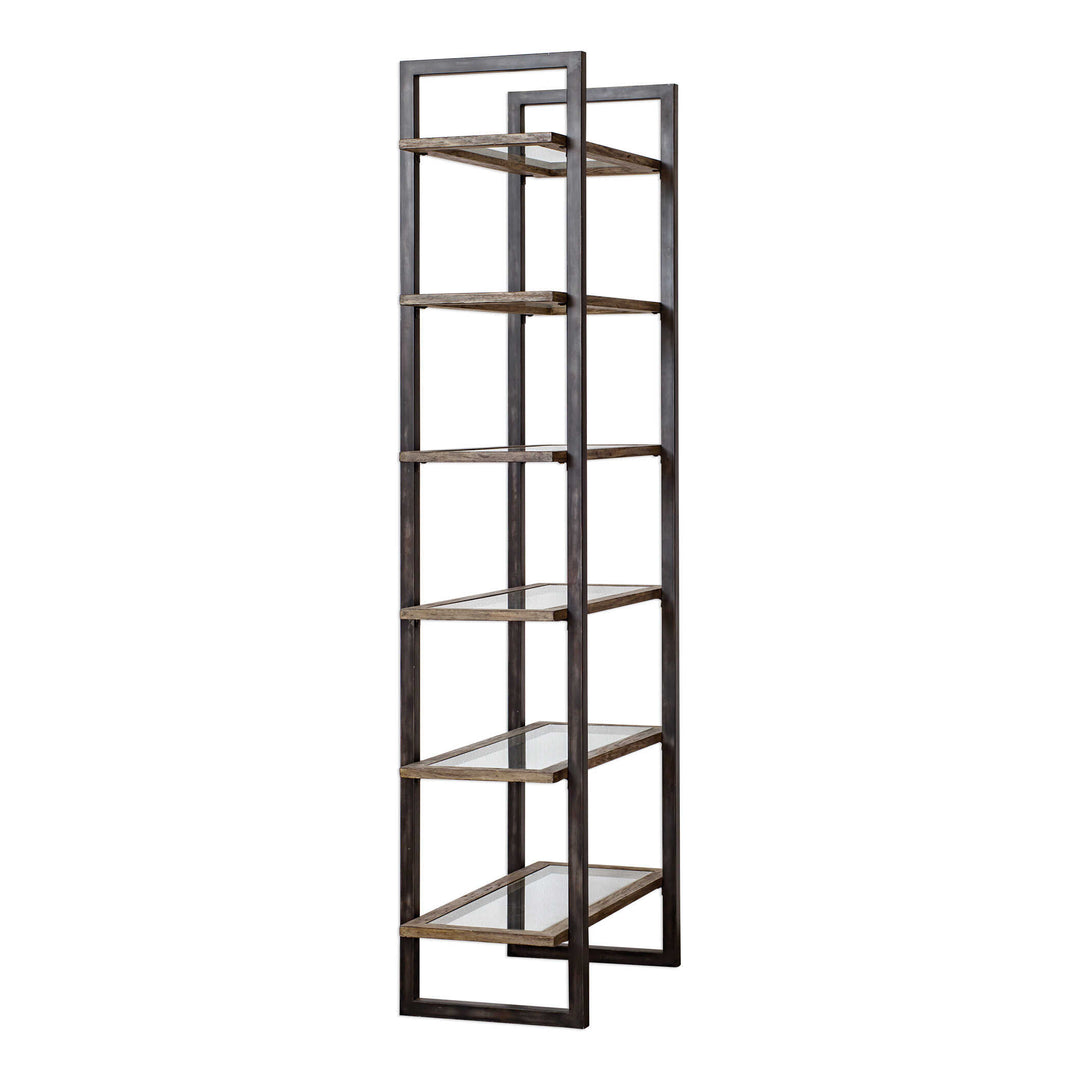 American Home Furniture Uttermost Olwyn Industrial Etagere