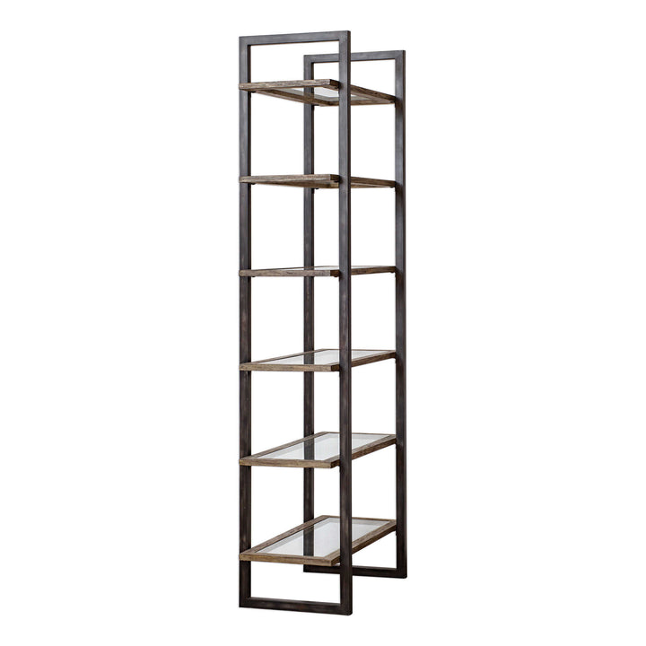 American Home Furniture Uttermost Olwyn Industrial Etagere
