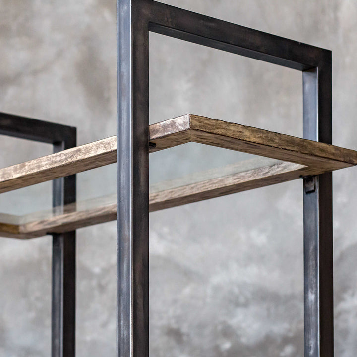 American Home Furniture Uttermost Olwyn Industrial Etagere