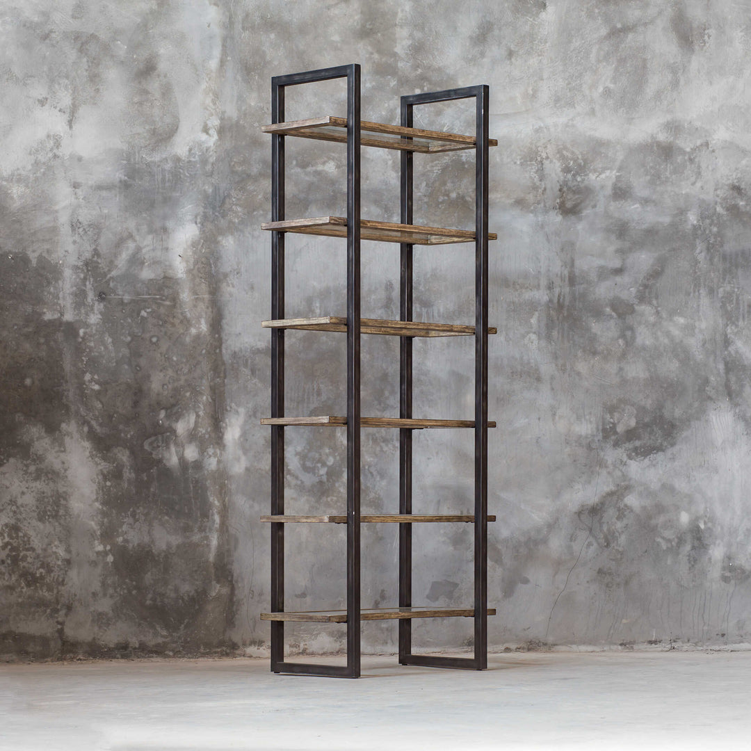 American Home Furniture Uttermost Olwyn Industrial Etagere