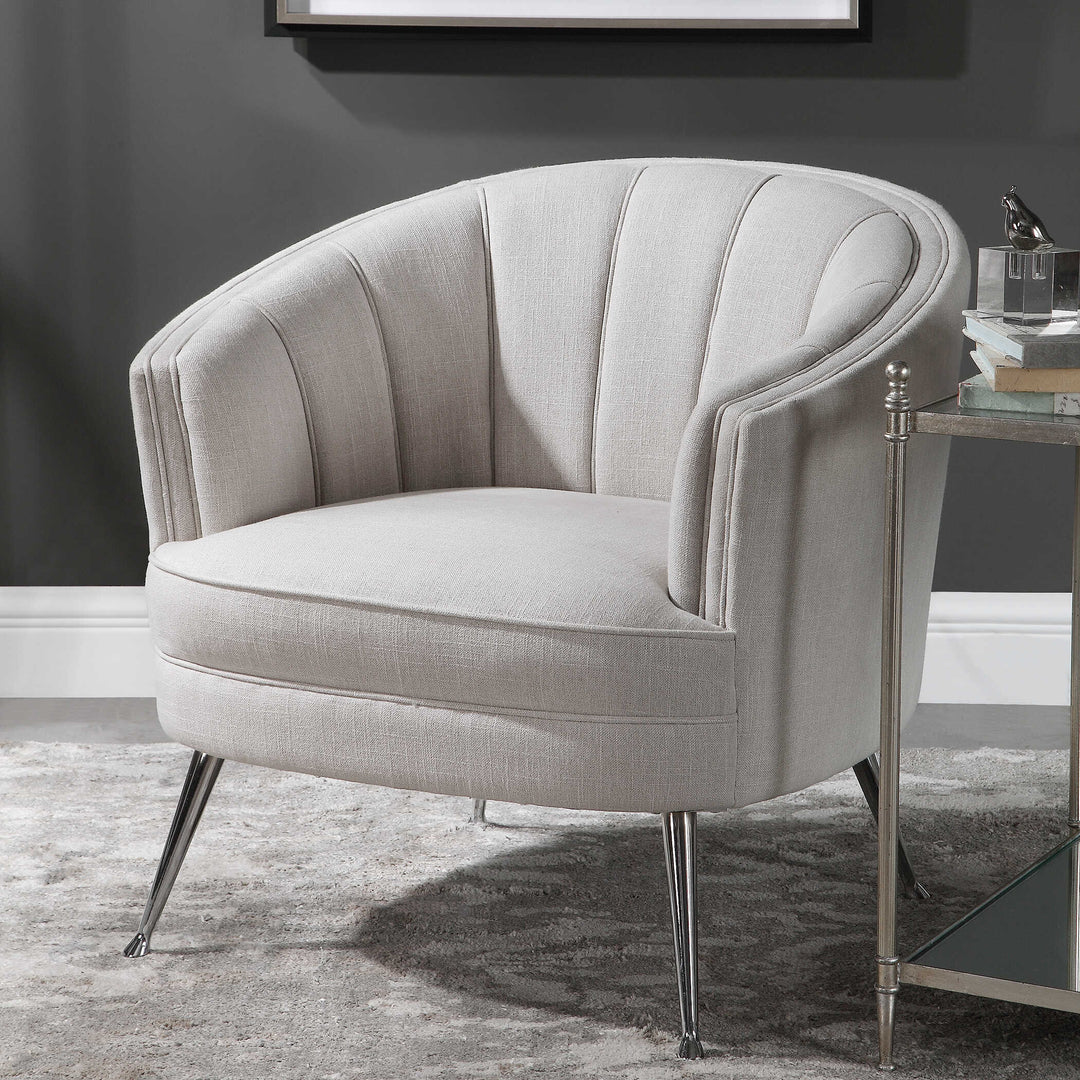 American Home Furniture Uttermost Janie Mid-Century Accent Chair