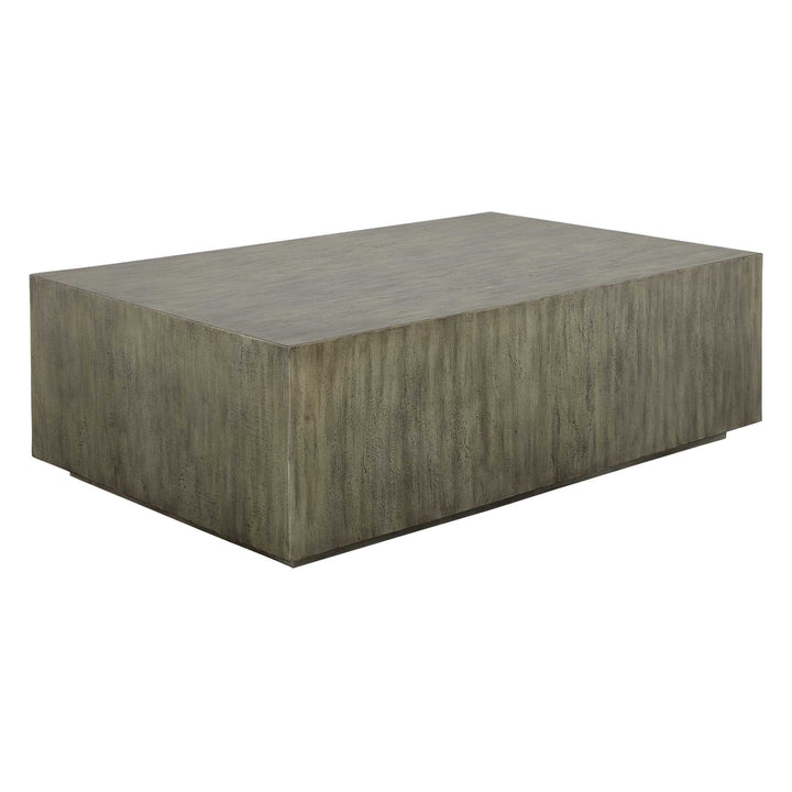 American Home Furniture Uttermost Kareem Modern Gray Coffee Table